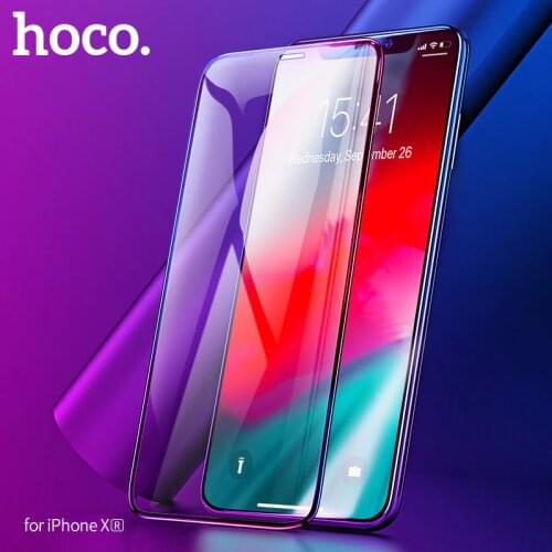HOCO NEW for Apple iPhone XR Full HD Tempered Glass Film Screen Protector Protective glue 3D Full Cover Screen Protection