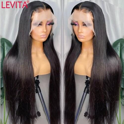 LEVITA Wholesale Bone Straight Lace Front Wig Pre Plucked Brazilian Lace Human Hair Wigs For Women Cheap 4x4 Lace Closure Wig