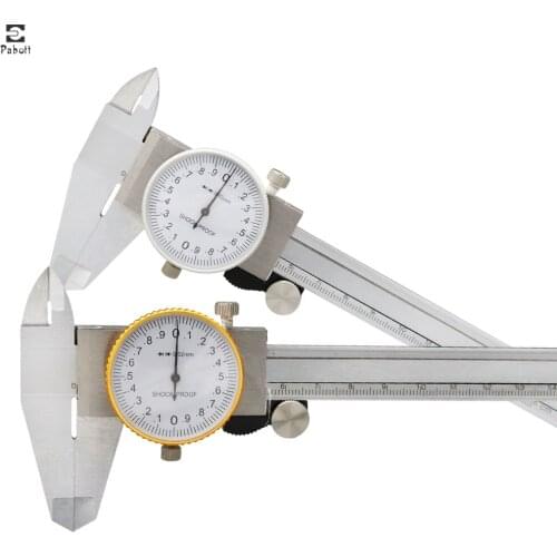 Dial Calipers 0-150 Mm 0.02mm High Precision Industry Stainless Steel Vernier Caliper Shockproof Metric Measuring Tool