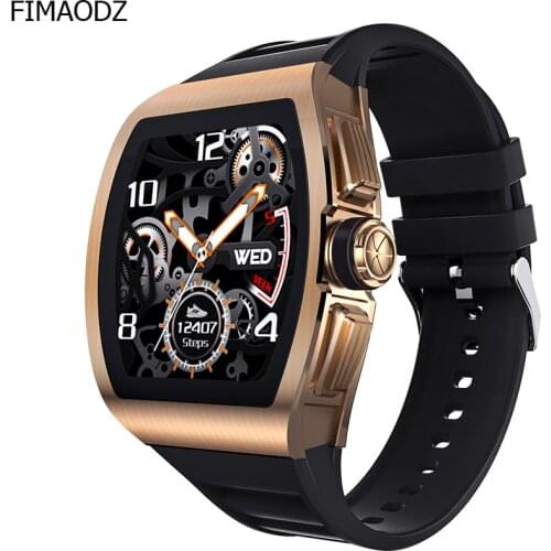 FIMAODZ New Smart Watch Men 2021 IP68 Waterproof Heart Rate Blood Pressure Message Push Smartwatch For Huawei Android and iOS