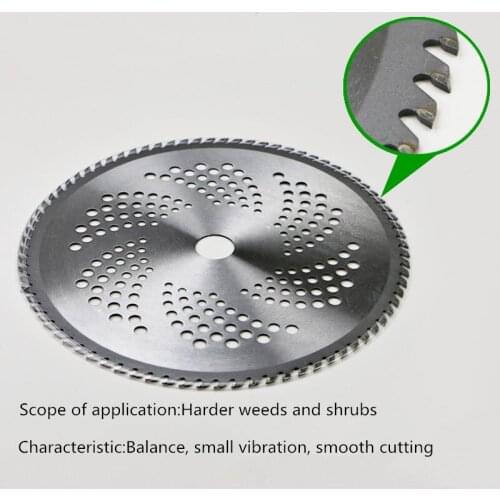 Durable 40/60 Teeth Manganese Steel Alloy Replacement Lawn Mower Blade Circular Grass Cutter Brush Saw Blade Cutting Grass Tree