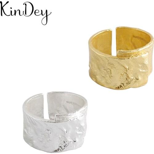 Personality Gothic Vintage Irregular Geometric Rings For Women Wedding Engagement Punk Resizable Antique Rings Rock Jewelry