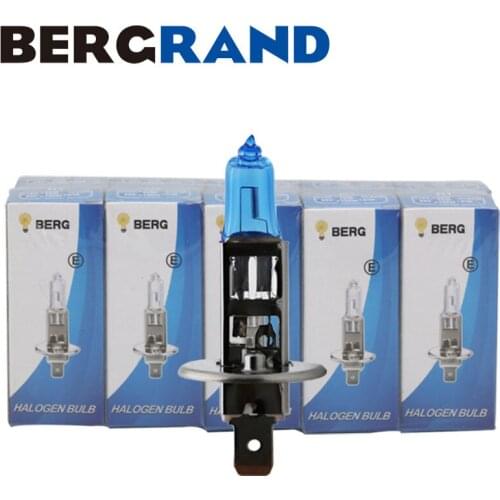 10PCS H1 Halogen Lamps 12V 55W Super White 4300K Car Lamp Headlight Bulb P14.5s Quartz Glass UV Stop Light Bulbs For Cars