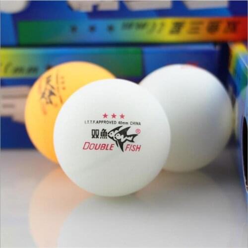 10 pieces /lot Double Fish High Strength Professional Three Stars Level Table Tennis Ball for Competition Match Club Training