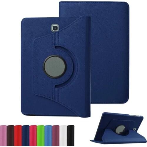 360 Rotating PU Leather cover case for Samsung Galaxy TAB S2 8.0 T710 SM-T710 SM-T715 Tablet Protective cover+stylus