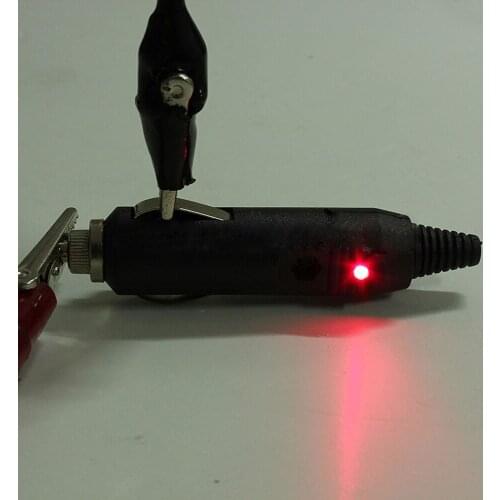 Male Plugs Auto Car Switching Connector Outlet Fuse Black 5Pcs High Power with Indicator Lamp Socket