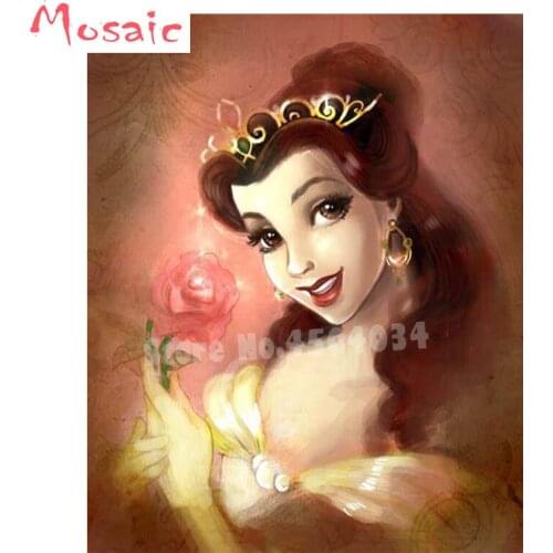 5d diy diamond painting cartoon fairy square round resin drills Paintings embroidery mosaic rhinestone painting angels wall art