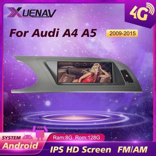Car Radio DVD for Audi A4 A5 2009 2010 2011 2012 2013 2014 2015 Multimedia Video Player Navigation GPS Android 2 DIn Carplay