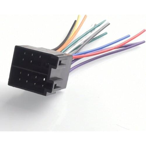 Car Female ISO Radio Wire Wiring Harness Adapter Connector Adaptor Plug For VW Jetta Golf Passat for Audi a4 a6 for Ford Focus