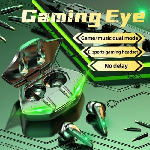 Bluetooth 5.0 Wireless Headphones 65ms Low Latency Gaming Headsets Noise Reduction Earphones HIFI Sound Earbuds With Microphone