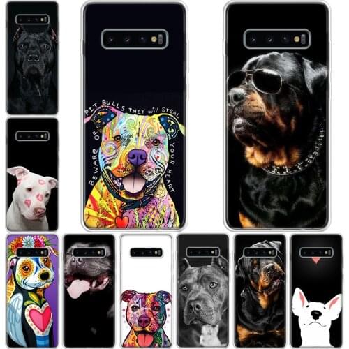Pit Bull Lovely Pet Dog Pitbull Phone Case For Samsung Galaxy A71 A70 A51 A50 A41 A40 A30 A21 A10 A01 A90 A20S A20E A10S M30S A6