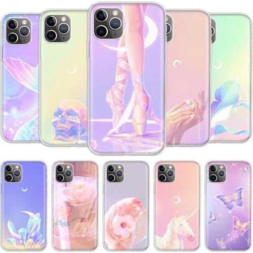 Magic Pearl Skull Phone Case For iPhone 11 12 Mini Pro 7 6 X 8 6S Plus XS MAX + XR 5S Eleven Art TPU Cover Coque Capa Shell