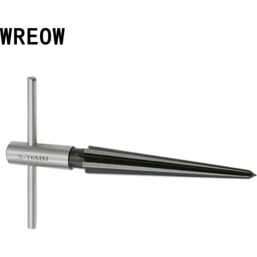 5-16mm Bridge Pin Hole T Handle Tapered Chamfer Reaming Tool Drill Bit Hand Held Reamer Woodworker Cutting Tool Core