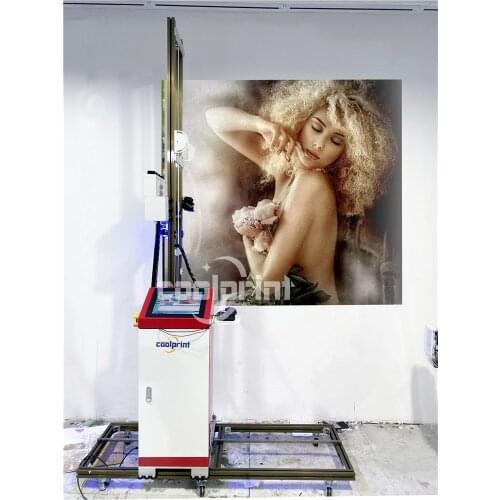 Horizontal Direct to 3D 5D Wall Printing Machine Wall Printer 3.5m Height Inkjet Wall Painting Machine Wallpen Wall Printer
