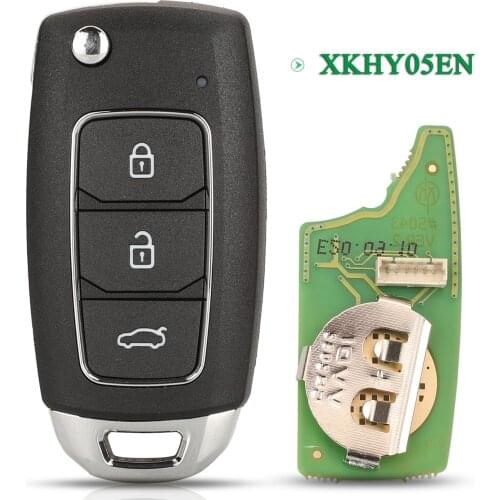 Bilchave 3 Buttons XKHY05EN VVDI2 Mini Key Tool For Hyundai Type VVDI Xhorse Wire Car Key Remote Control Universal