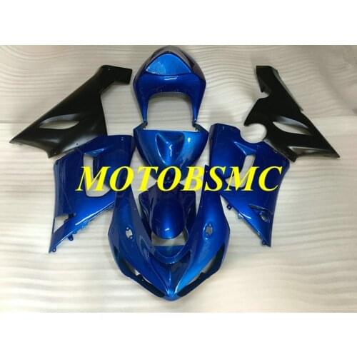 Motorcycle Fairing Kit for KAWASAKI Ninja ZX6R 636 05 06 ZX 6R 2005 2006 ABS Blue Black Fairings Set+Gfts KC85