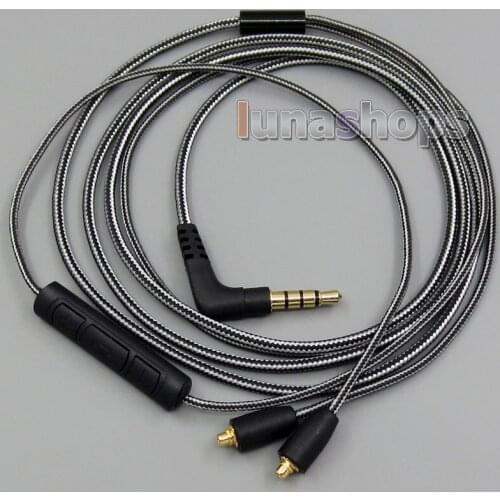 LN005085 Black And White + Mic Remote Earphone Cable For JVC HA-FX850 HA-FX1200 HA-FX1100