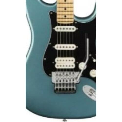 Lvybest logo,own designed shape,electric guitar.chrome parts .Metalic blue color.black pick guard.locking tremolo and nut