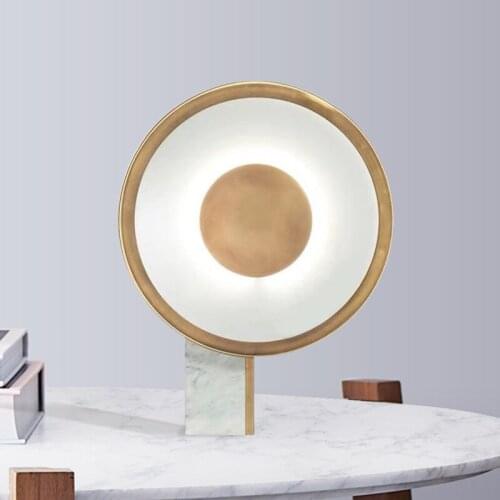 Marble living room eye protection desk desk desk lamp modern Nordic personality model room bedroom bedside decoration