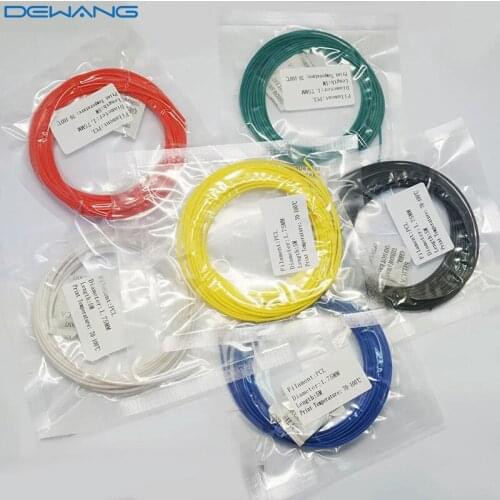 3D Printer Filament PCL 1.75 10 Meters 3D Pen Filament Plastic PCL Wire for Low Temperature Cheap 3D Printers Filament Extruder
