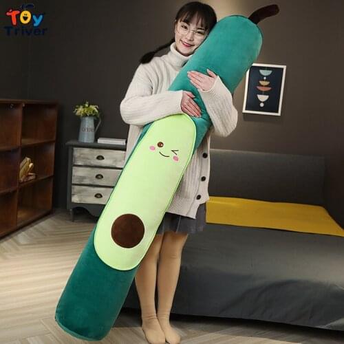 Carrot Strawberry Avocado Kiwi Fruit Dinosaur Plush Toys Long Pregnant Pillow Sofa Cushion Kids Children Girls Gift Home Decor