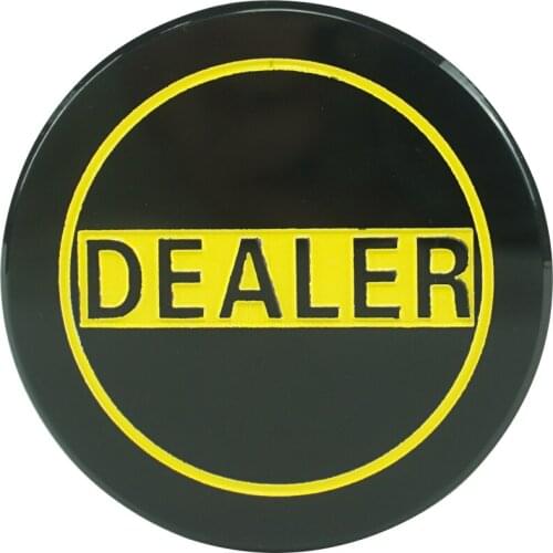 Custom High Quality Casino Black Poker Dealer Button With Factory Price Wholesale