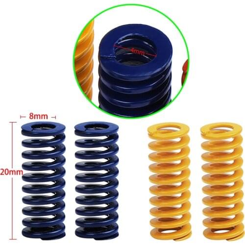 4pc/8pcs 3D Printer Parts Spring Light Load For CR-10 Reprap Anet A8 Ender 3 Heatbed Springs Bottom Connect Leveling
