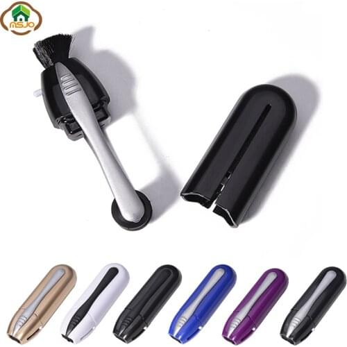 MSJO Glasses Cleaner Microfiber Mini Sun Eyeglass Care Cleaning Brush 2 in 1 Soft Tool Eyeglass Microfiber Glass Cleaning Brush