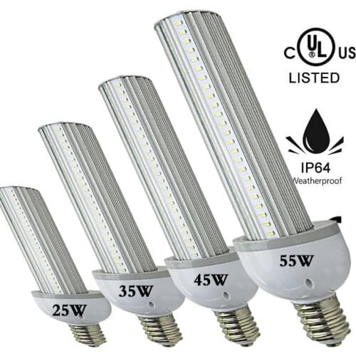 E27 E40 LED Street Light 25w 35w 45w 55w 60w LED Corn Light IP64 waterproof garden lamp led parking lots garage lamps AC85-277V
