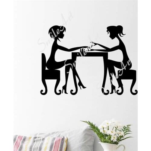 Funny Nail Salon Wall Sticker Vinyl Art Home Decor For Home Decor Living Room Bedroom Art Decor Wallpaper