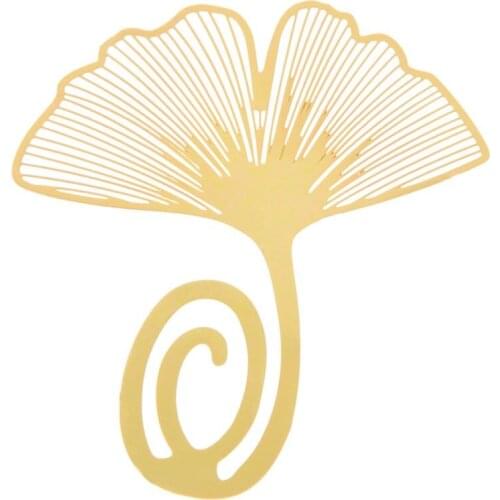 Bookmark ginkgo leaf metal gift souvenir book reading