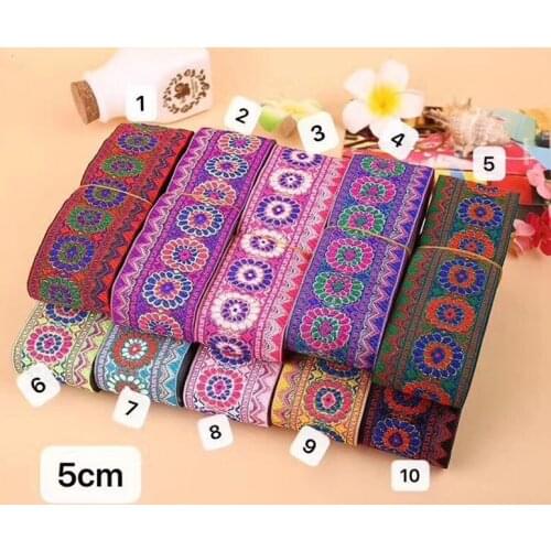 5cm ethnic style folk style nation style jacquard ribbon,jacquard webbing,garment ribbon,shoes ribbon,bag ribbon,QC05009L