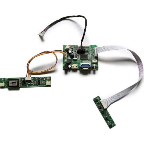 20 Pin LVDS 2-CCFL 800*600 for LTA104S1/G104SN02/G121SN01 screen VGA 2AV controller drive board DIY kit LCD monitor