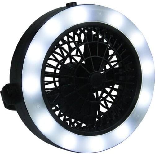 3in1 LED Rechargeable/AA Battery Power light Outdoor Camping portable lantern Fan Lights Hanging Emergency Tent Lamp With Hook