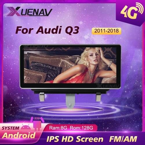10.25 Inch Car Multimedia Stereo For Audi Q3 2011- 2018 Android System Touch Screen 8 Core GPS Navigation Video Radio Player