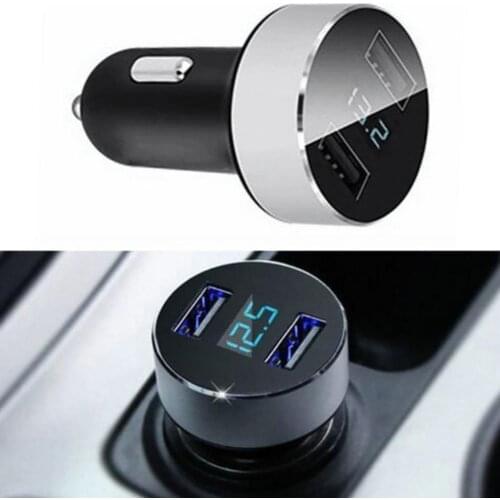 5V/3.1A Dual USB Port Cigarette- Lighter Adapter Car Charger for iPhone Samsung
