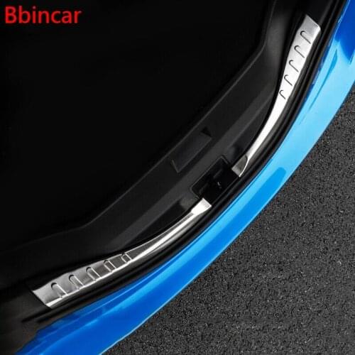 Bbincar Only For 5 Streak Bumper Stainless Steel Rear Bumper Protector Car Accessories For Toyota RAV 4 RAV4 2013 2014 2015 2016