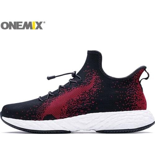 ONEMIX Mens Shock Absorbing Running Trainers Jogging Gym Fitness Lightweight Sports Shoes Jogging Athletic Outdoor Sneakers