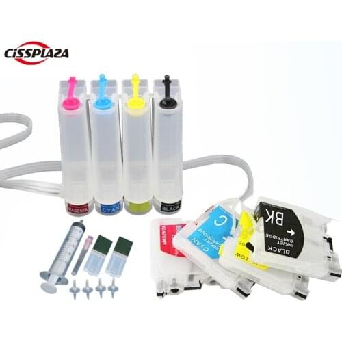 CISSPLAZA CISS Cis ink tank compatible for Brother LC38 LC67 LC980 lc1100 MFC-6490W,MFC250C,MFC-290C,MFC-490CW,DCP-145
