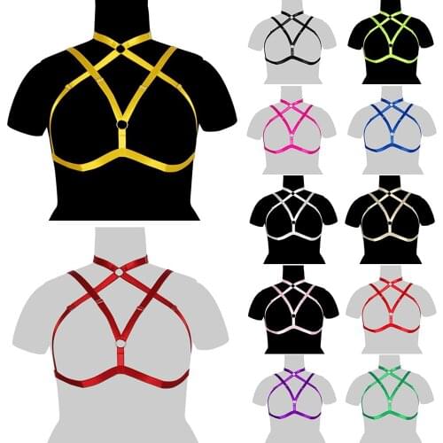 Goth Stockings Garter Harness Fashion Womens Underwear Exotic Costumes Sexy Lingerie Body Bandage Thigh Suspenders Plus Size