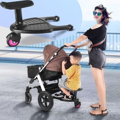 Stroller Auxiliary Pedal Second Child Artifact Trailer Twins Baby Cart Two Children Standing Plate Sitting Seat Stroller
