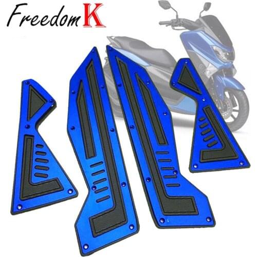 For YAMAHA NMAX155 NMAX 155 N-MAX N-MAX155 2016-2019 Motorcycle CNC Front Rear Footrest Footboard Step Floorboards Pegs Plate