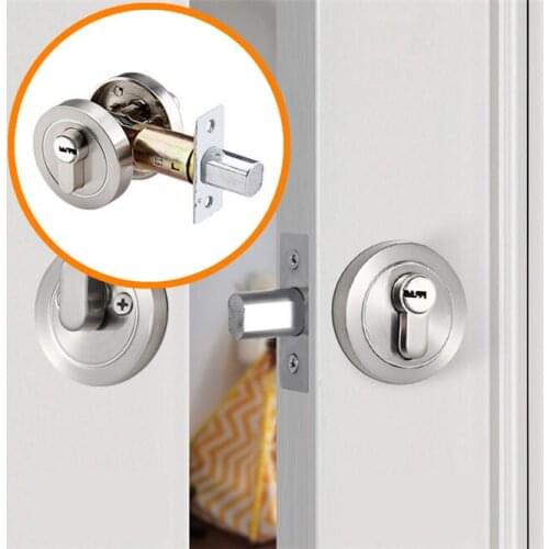 Home Modern Zinc Alloy Atresia Mortice channel invisible locks tube wells atresia Deadbolt Locks backdrop invisible door locks