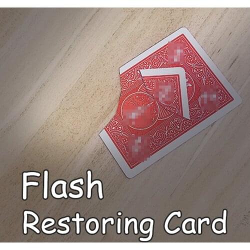 Flash Restoring Card Magic Tricks Satge Close Up Magia Restored Card Magie Mentalism Illusion Gimmick Props trucos de magia