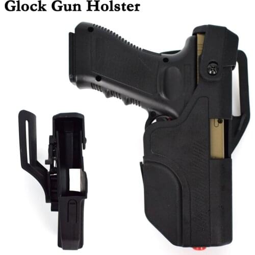 Glock Pistol Holster Glock Accessories Hunting Airsoft Air Hand Gun Leg / Belt Holster For Glock 17 19 22 23 31 32 Right Hand