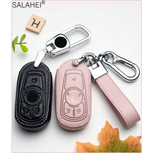 Leather Car Key Full Case Cover For Buick Envision Vervno GS 20T 28T Encore NEW LACROSSE Opel Astra k Car Protection Accessories