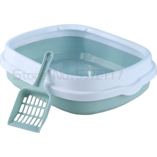 Large litter pan shovel semi closed Cat Toilet removable litter pan cat pet products