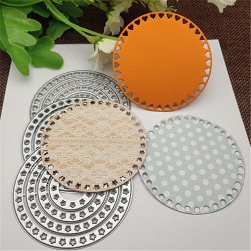 Lace RoundSuit frame Stamps Metal Cutting Dies Stencils For DIY Scrapbooking Decorative Embossing Handcraft Die Cutting Template