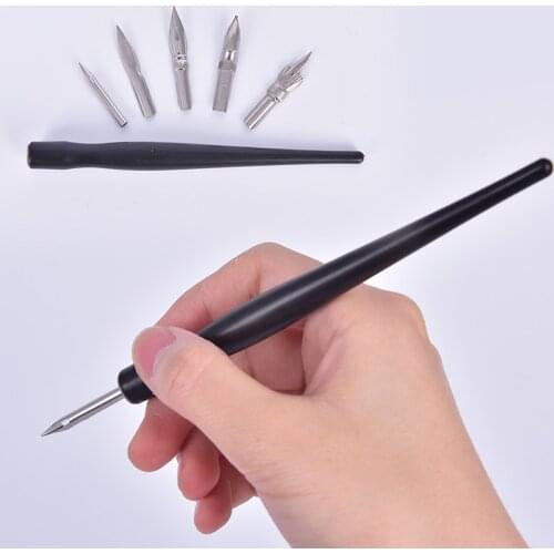 Cartoon Nib Holder Eraser Painting Material Stationery Set Manga Pen Dip Calligraphy Drawing Tool