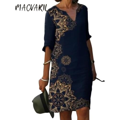 Модные платья-трапеции MACVARIL China At AliExpress